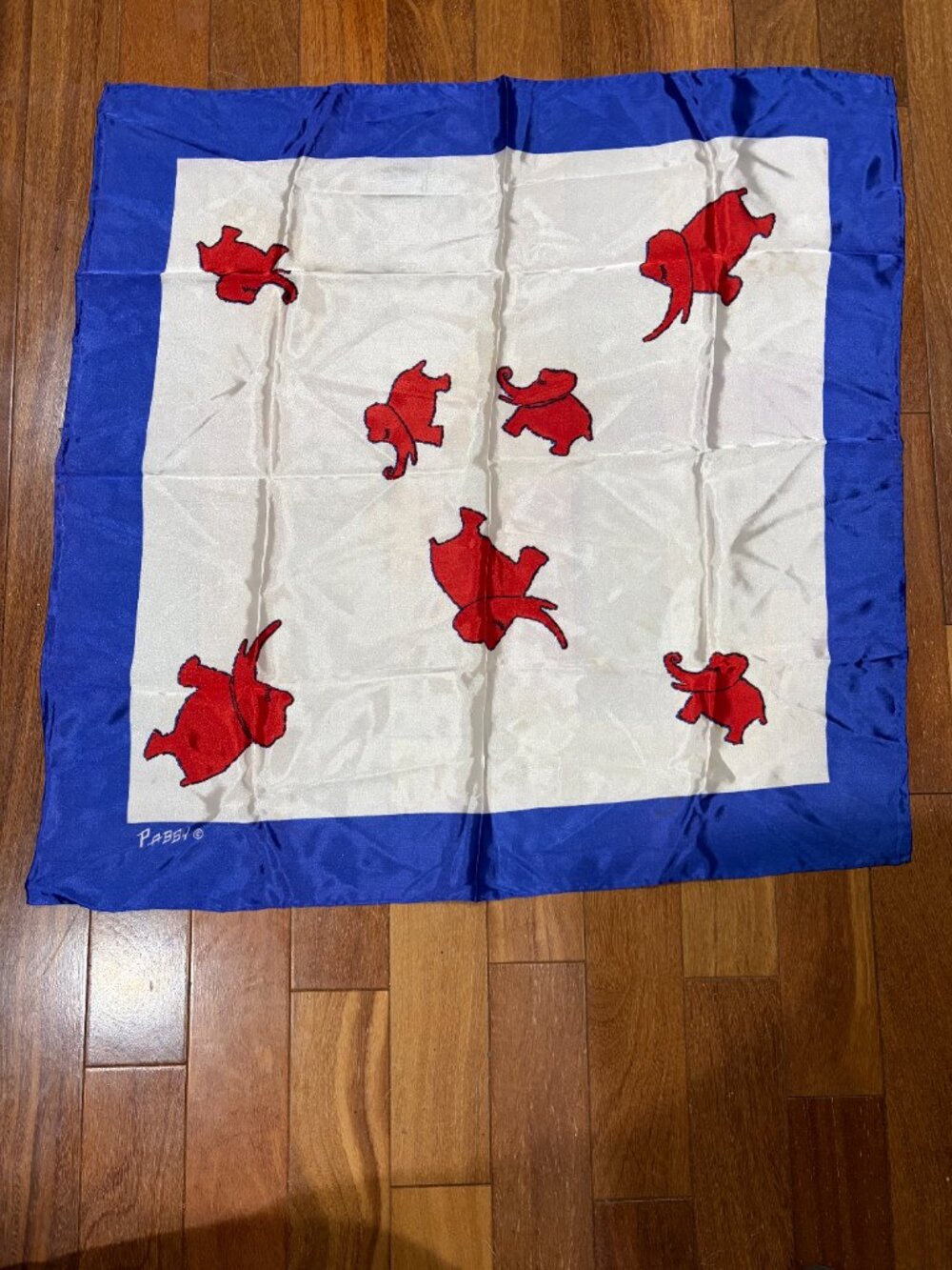 Vintage PABBY satin scarf